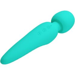 Comprar PRETTY LOVE - MEREDITH MASAJEADOR 12 MODOS VIBRACIÓN VERDE AGUA al mejor precio - Envíos Discretos
