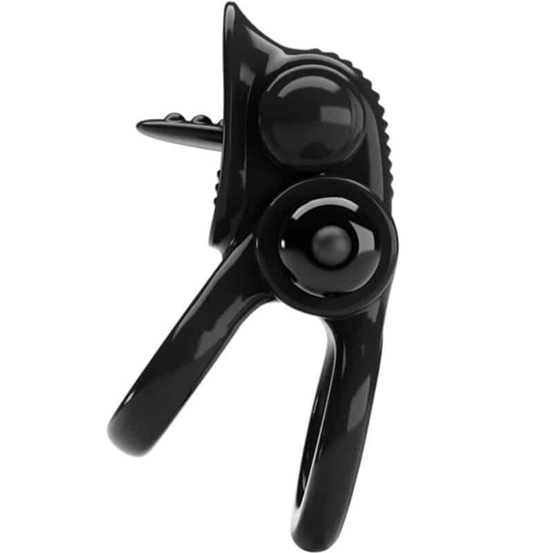 PRETTY LOVE - PASSIONATE RING DOBLE ANILLO VIBRADOR + ESTIMULADOR CLÍTORIS NEGRO - piKanteo | Despierta tu lado más piKante Comprar PRETTY LOVE - PASSIONATE RING DOBLE ANILLO VIBRADOR + ESTIMULADOR CLÍTORIS NEGRO al mejor precio - Envíos Discretos