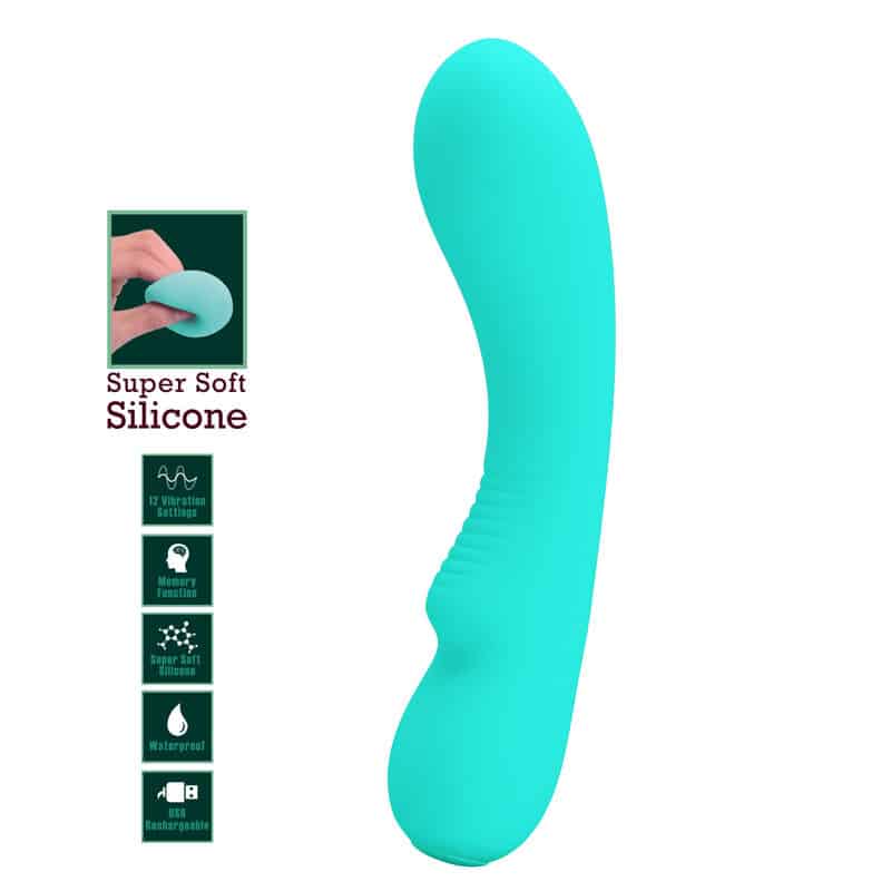PRETTY LOVE - PRESCOTT VIBRADOR RECARGABLE VERDE AGUA - piKanteo | Despierta tu lado más piKante Comprar PRETTY LOVE - PRESCOTT VIBRADOR RECARGABLE VERDE AGUA al mejor precio - Envíos Discretos