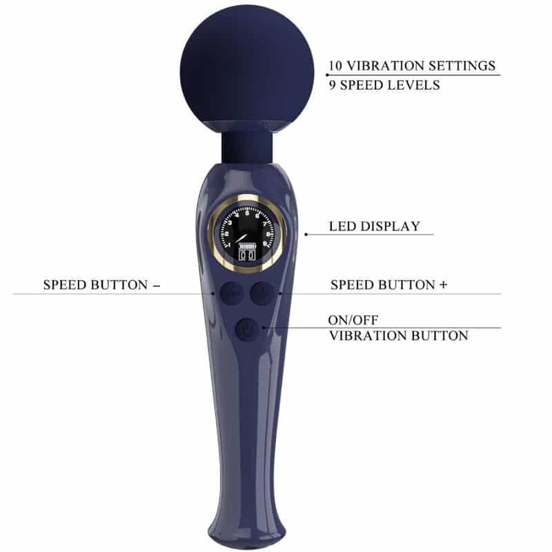 PRETTY LOVE - SKYLER VIBRADOR WAND AZUL - piKanteo | Despierta tu lado más piKante Comprar PRETTY LOVE - SKYLER VIBRADOR WAND AZUL al mejor precio - Envíos Discretos