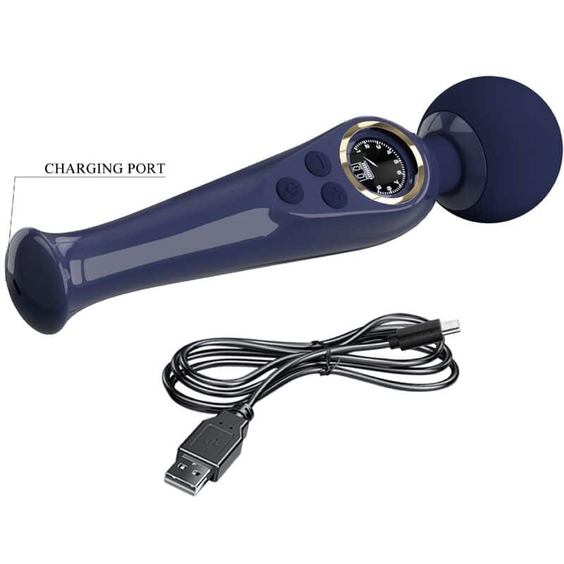 PRETTY LOVE - SKYLER VIBRADOR WAND AZUL - piKanteo | Despierta tu lado más piKante Comprar PRETTY LOVE - SKYLER VIBRADOR WAND AZUL al mejor precio - Envíos Discretos