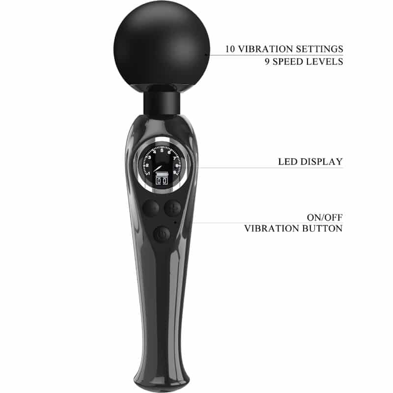 PRETTY LOVE - SKYLER VIBRADOR WAND NEGRO - piKanteo | Despierta tu lado más piKante Comprar PRETTY LOVE - SKYLER VIBRADOR WAND NEGRO al mejor precio - Envíos Discretos