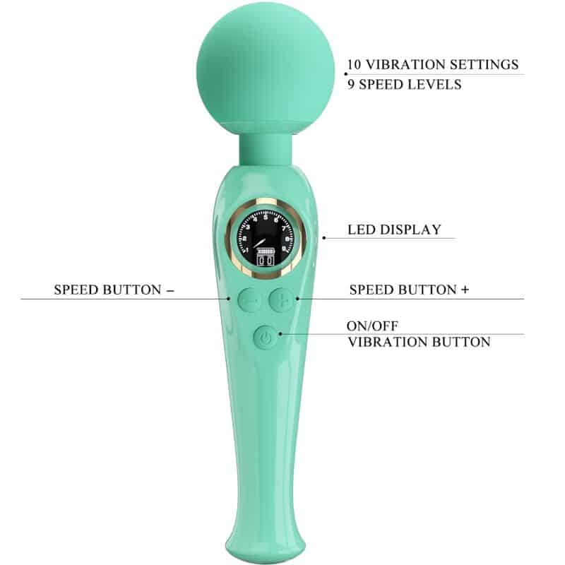 PRETTY LOVE - SKYLER VIBRADOR WAND VERDE - piKanteo | Despierta tu lado más piKante Comprar PRETTY LOVE - SKYLER VIBRADOR WAND VERDE al mejor precio - Envíos Discretos
