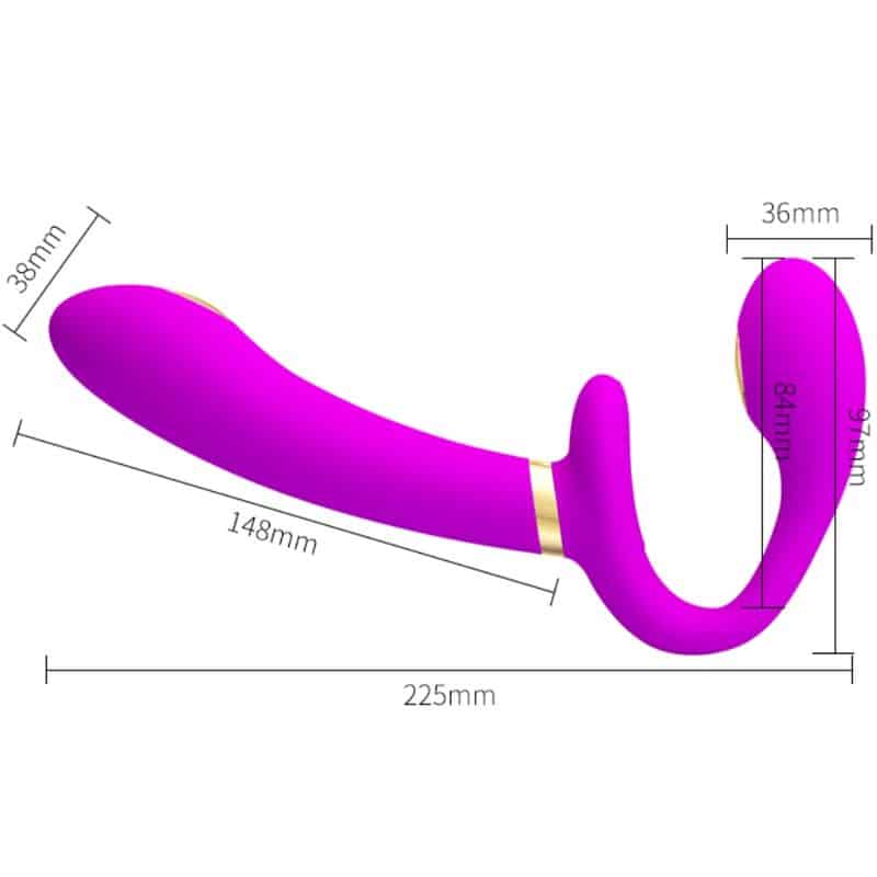PRETTY LOVE - THUNDERBIRD VIBRADOR DOBLE STRAP-ON CONTROL REMOTO MORADO - piKanteo | Despierta tu lado más piKante Comprar PRETTY LOVE - THUNDERBIRD VIBRADOR DOBLE STRAP-ON CONTROL REMOTO MORADO al mejor precio - Envíos Discretos