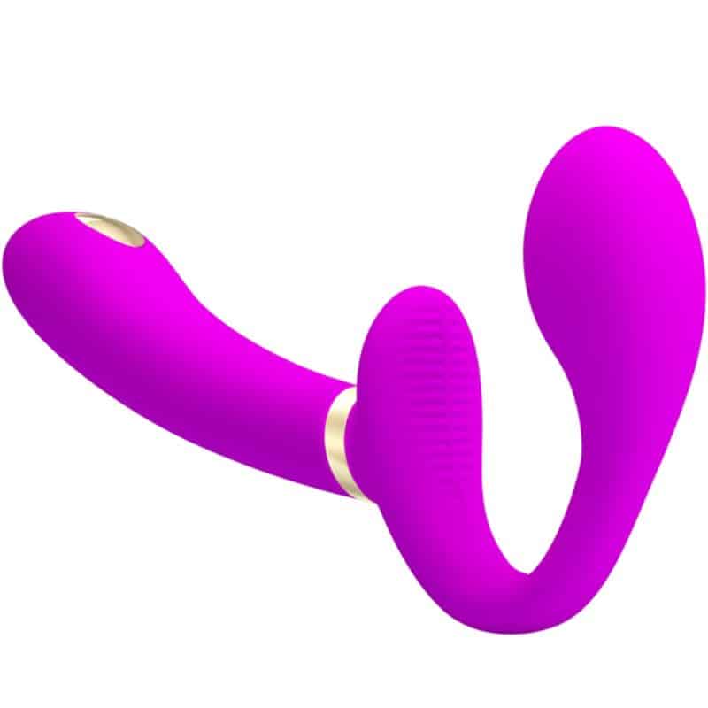 PRETTY LOVE - THUNDERBIRD VIBRADOR DOBLE STRAP-ON CONTROL REMOTO MORADO - piKanteo | Despierta tu lado más piKante Comprar PRETTY LOVE - THUNDERBIRD VIBRADOR DOBLE STRAP-ON CONTROL REMOTO MORADO al mejor precio - Envíos Discretos