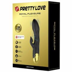 Comprar PRETTY LOVE - VIBRADOR DE LUJO BAÑADO EN ORO RECARGABLE NEGRO al mejor precio - Envíos Discretos