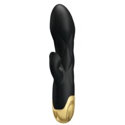 Comprar PRETTY LOVE - VIBRADOR DE LUJO BAÑADO EN ORO RECARGABLE NEGRO al mejor precio - Envíos Discretos