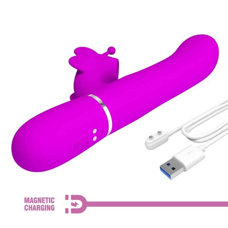 PRETTY LOVE - VIBRADOR RABBIT MULTIFUNCIÓN 4 EN 1 MARIPOSA FUCSIA - piKanteo | Despierta tu lado más piKante Comprar PRETTY LOVE - VIBRADOR RABBIT MULTIFUNCIÓN 4 EN 1 MARIPOSA FUCSIA al mejor precio - Envíos Discretos