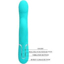 Comprar PRETTY LOVE - VIBRADOR RABBIT PERLAS VERDE AGUA al mejor precio - Envíos Discretos