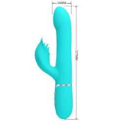 Comprar PRETTY LOVE - VIBRADOR RABBIT PERLAS VERDE AGUA al mejor precio - Envíos Discretos