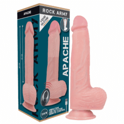 Comprar ROCKARMY - APACHE VIBRADOR REALÍSTICO CONTROL REMOTO LIQUID SILICONE 20.5 CM -O- 4.62 CM al mejor precio - Envíos Discretos