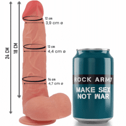 Comprar ROCKARMY - RAPTOR DILDO REALISTA DUAL DENSITY LIQUID SILICONE 24 CM -O- 4.4 CM al mejor precio - Envíos Discretos