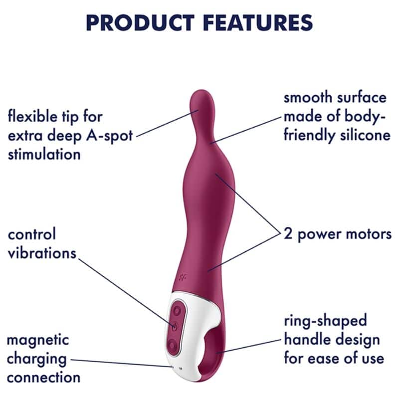 SATISFYER - AMAZING 1 VIBRADOR PUNTO A BERRY - piKanteo | Despierta tu lado más piKante Comprar SATISFYER - AMAZING 1 VIBRADOR PUNTO A BERRY al mejor precio - Envíos Discretos