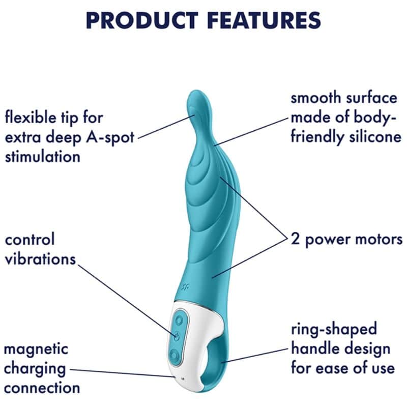 SATISFYER - AMAZING 2 VIBRADOR PUNTO A TURQUESA - piKanteo | Despierta tu lado más piKante Comprar SATISFYER - AMAZING 2 VIBRADOR PUNTO A TURQUESA al mejor precio - Envíos Discretos