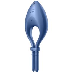 Comprar SATISFYER - BULLSEYE ANILLO VIBRADOR APP AZUL al mejor precio - Envíos Discretos