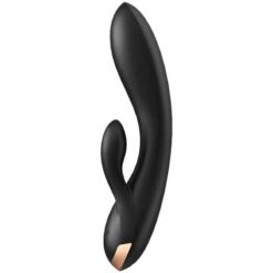 Comprar SATISFYER - DOUBLE FLEX VIBRADOR APP NEGRO al mejor precio - Envíos Discretos