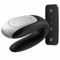 Comprar SATISFYER - DOUBLE FUN PARTNER VIBRADOR NEGRO al mejor precio - Envíos Discretos