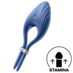 Comprar SATISFYER - DUELIST ANILLO VIBRADOR AZUL al mejor precio - Envíos Discretos