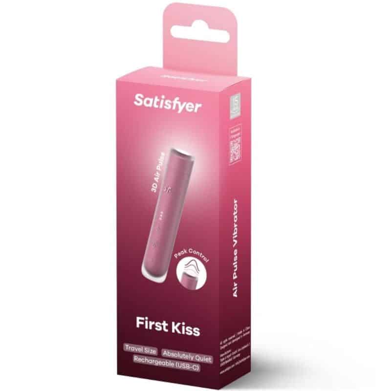 SATISFYER - FIRST KISS ESTIMULADOR CLÍTORIS POR ONDAS GRANATE - piKanteo | Despierta tu lado más piKante Comprar SATISFYER - FIRST KISS ESTIMULADOR CLÍTORIS POR ONDAS GRANATE al mejor precio - Envíos Discretos