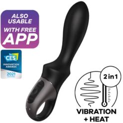 Comprar SATISFYER - HEAT CLIMAX VIBRADOR ANAL APP NEGRO al mejor precio - Envíos Discretos