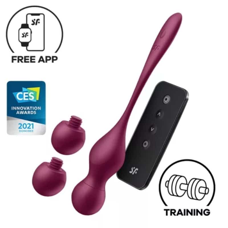 SATISFYER - LOVE BIRDS VARY BOLAS VIBRADORES APP GRATUITA ROJO VINO - piKanteo | Despierta tu lado más piKante Comprar SATISFYER - LOVE BIRDS VARY BOLAS VIBRADORES APP GRATUITA ROJO VINO al mejor precio - Envíos Discretos