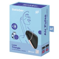 Comprar SATISFYER - LOVE TRIANGLE ESTIMULADOR Y VIBRADOR NEGRO al mejor precio - Envíos Discretos