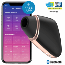 Comprar SATISFYER - LOVE TRIANGLE ESTIMULADOR Y VIBRADOR NEGRO al mejor precio - Envíos Discretos