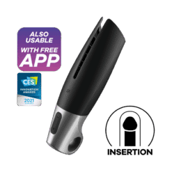 Comprar SATISFYER - POWER MASTURBATOR NEGRO Y PLATA al mejor precio - Envíos Discretos