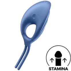 Comprar SATISFYER - SWORDSMAN ANILLO VIBRADOR AZUL al mejor precio - Envíos Discretos