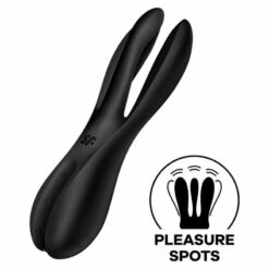 Comprar SATISFYER - THREESOME 2 VIBRADOR NEGRO al mejor precio - Envíos Discretos