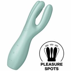 Comprar SATISFYER - THREESOME 3 VIBRADOR VERDE al mejor precio - Envíos Discretos