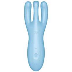Comprar SATISFYER - THREESOME 4 VIBRADOR APP AZUL al mejor precio - Envíos Discretos