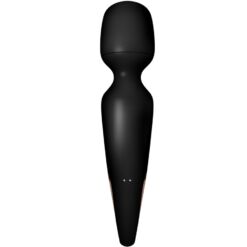 Comprar SATISFYER - WAND ERLAND MASAJEADOR VIBRADOR NEGRO al mejor precio - Envíos Discretos