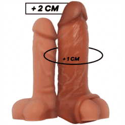 Comprar VIRILXL - EXTENSIÓN DE PENE LIQUID SILICONE V7 MARRÓN al mejor precio - Envíos Discretos