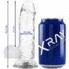 Comprar X RAY - CLEAR DILDO REALISTA TRANSPARENTE 15.5 CM -O- 3.5 CM al mejor precio - Envíos Discretos