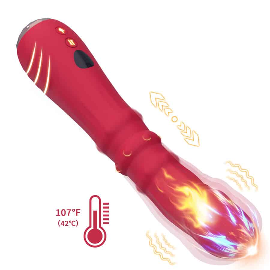 ARMONY - DILDO VIBRADOR ESTIMULADOR PUNTO A TERMOAJUSTABLE ROJO - piKanteo | Despierta tu lado más piKante Comprar ARMONY - DILDO VIBRADOR ESTIMULADOR PUNTO A TERMOAJUSTABLE ROJO al mejor precio - Envíos Discretos