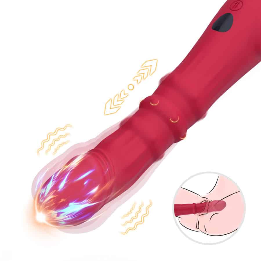 ARMONY - DILDO VIBRADOR ESTIMULADOR PUNTO A TERMOAJUSTABLE ROJO - piKanteo | Despierta tu lado más piKante Comprar ARMONY - DILDO VIBRADOR ESTIMULADOR PUNTO A TERMOAJUSTABLE ROJO al mejor precio - Envíos Discretos