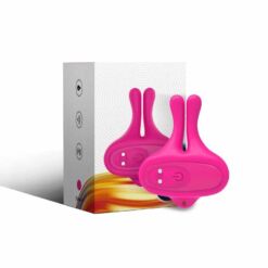 Comprar ARMONY - PINZAS PARA PEZONES MAGNÉTICA CON VIBRACIÓN FORMA CONEJO ROSA al mejor precio - Envíos Discretos