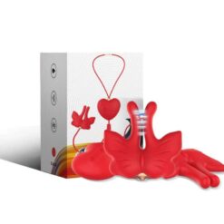 Comprar ARMONY - PINZAS PARA PEZONES MAGNÉTICA CON VIBRACIÓN FORMA MARIPOSA ROJO al mejor precio - Envíos Discretos