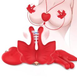 Comprar ARMONY - PINZAS PARA PEZONES MAGNÉTICA CON VIBRACIÓN FORMA MARIPOSA ROJO al mejor precio - Envíos Discretos
