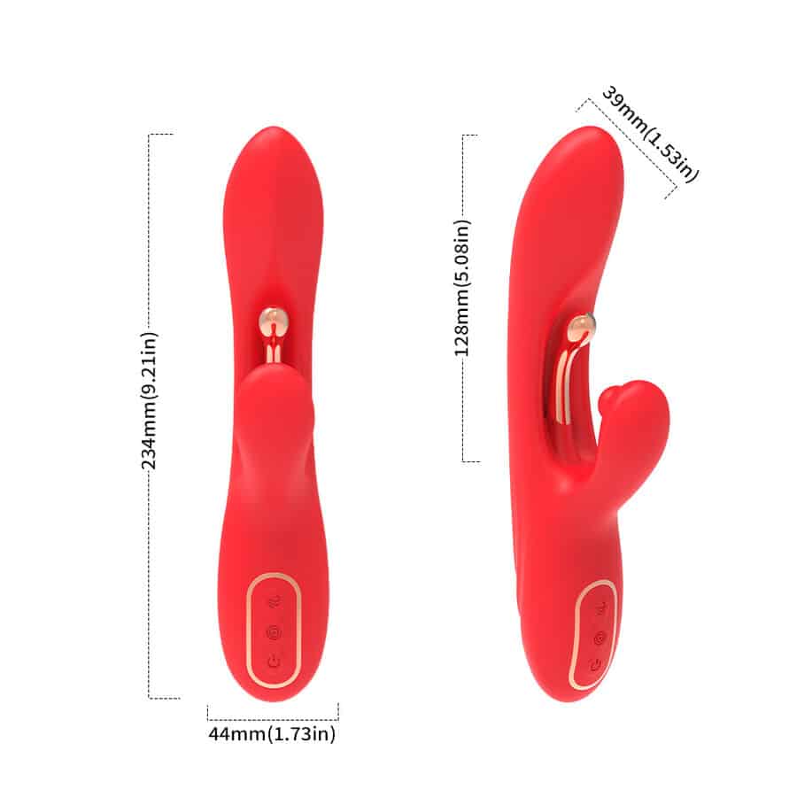ARMONY - VIBRADOR ESTIMULADOR PUNTO G Y CLÍTORIS CON LENGUA OSCILANTE ROJO - piKanteo | Despierta tu lado más piKante Comprar ARMONY - VIBRADOR ESTIMULADOR PUNTO G Y CLÍTORIS CON LENGUA OSCILANTE ROJO al mejor precio - Envíos Discretos