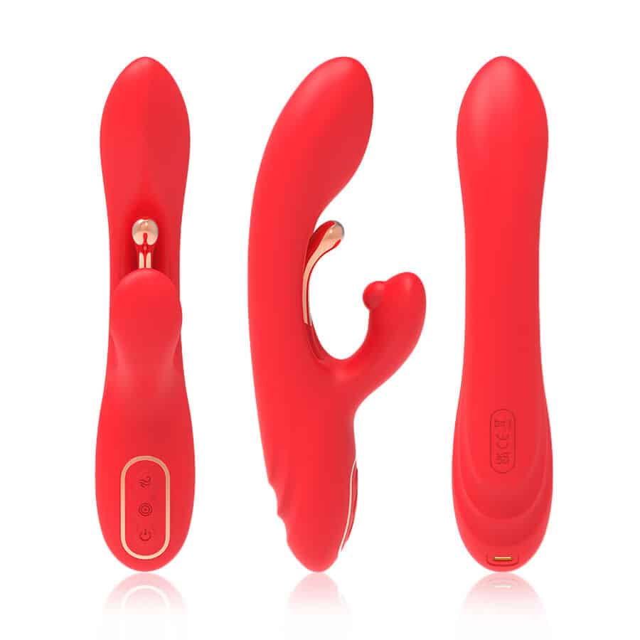 ARMONY - VIBRADOR ESTIMULADOR PUNTO G Y CLÍTORIS CON LENGUA OSCILANTE ROJO - piKanteo | Despierta tu lado más piKante Comprar ARMONY - VIBRADOR ESTIMULADOR PUNTO G Y CLÍTORIS CON LENGUA OSCILANTE ROJO al mejor precio - Envíos Discretos