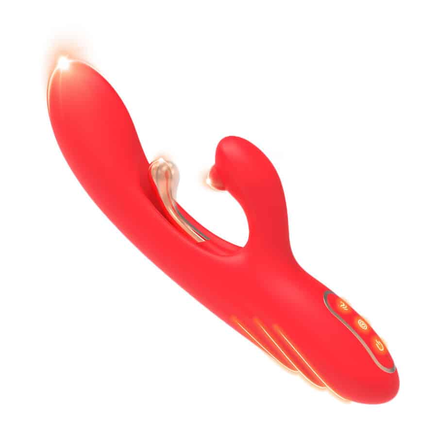 ARMONY - VIBRADOR ESTIMULADOR PUNTO G Y CLÍTORIS CON LENGUA OSCILANTE ROJO - piKanteo | Despierta tu lado más piKante Comprar ARMONY - VIBRADOR ESTIMULADOR PUNTO G Y CLÍTORIS CON LENGUA OSCILANTE ROJO al mejor precio - Envíos Discretos