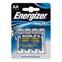 Comprar ENERGIZER - ULTIMATE LITHIUM PILA LITIO AA L91 LR6 1,5V BLISTER*4 al mejor precio - Envíos Discretos