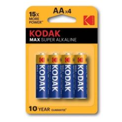 Comprar KODAK - MAX SUPER PILA ALCALINA AA LR6 BLISTER*4 al mejor precio - Envíos Discretos
