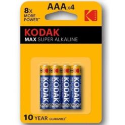 Comprar KODAK - MAX SUPER PILA ALCALINA AAA LR03 BLISTER*4 al mejor precio - Envíos Discretos