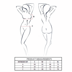 Comprar PASSION - INTIMARI SET SUJETADOR + BRAGAS NEGRO S/M al mejor precio - Envíos Discretos