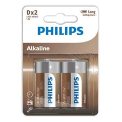 Comprar PHILIPS - ALKALINE PILA D LR20 BLISTER*2 al mejor precio - Envíos Discretos