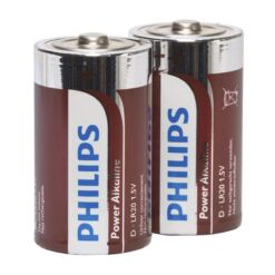 Comprar PHILIPS - POWER ALKALINE PILA D LR20 BLISTER*2 al mejor precio - Envíos Discretos
