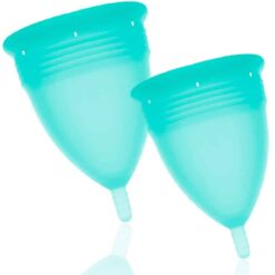 Comprar STERCUP - PACK COPA MENSTRUAL SILICONA FDA TALLA S + L AQUAMARINA al mejor precio - Envíos Discretos